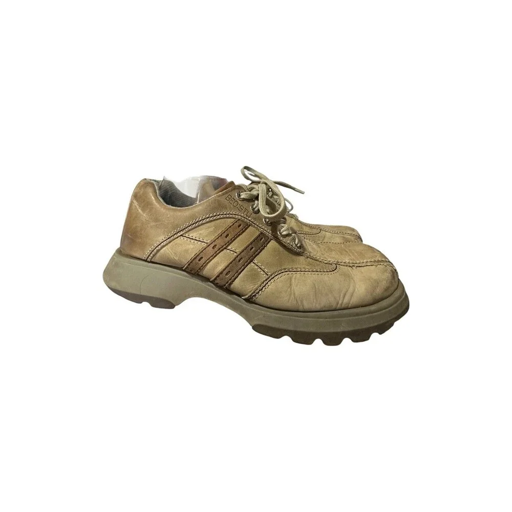 Bed Stu Mens Oxfords Shoes Y2k Brown Casual The Next Step Chunky Leather Sz 10.5
